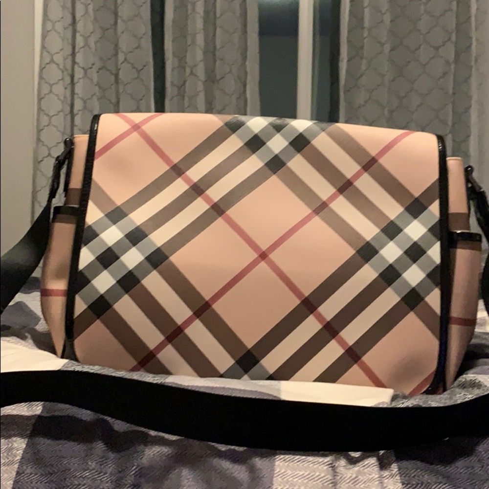 Burberry diaper bag(could also be a messenger bag)